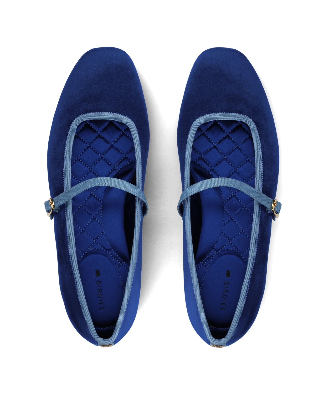 The Hummingbird Mary Jane - Empire Blue Velvet - Image 2