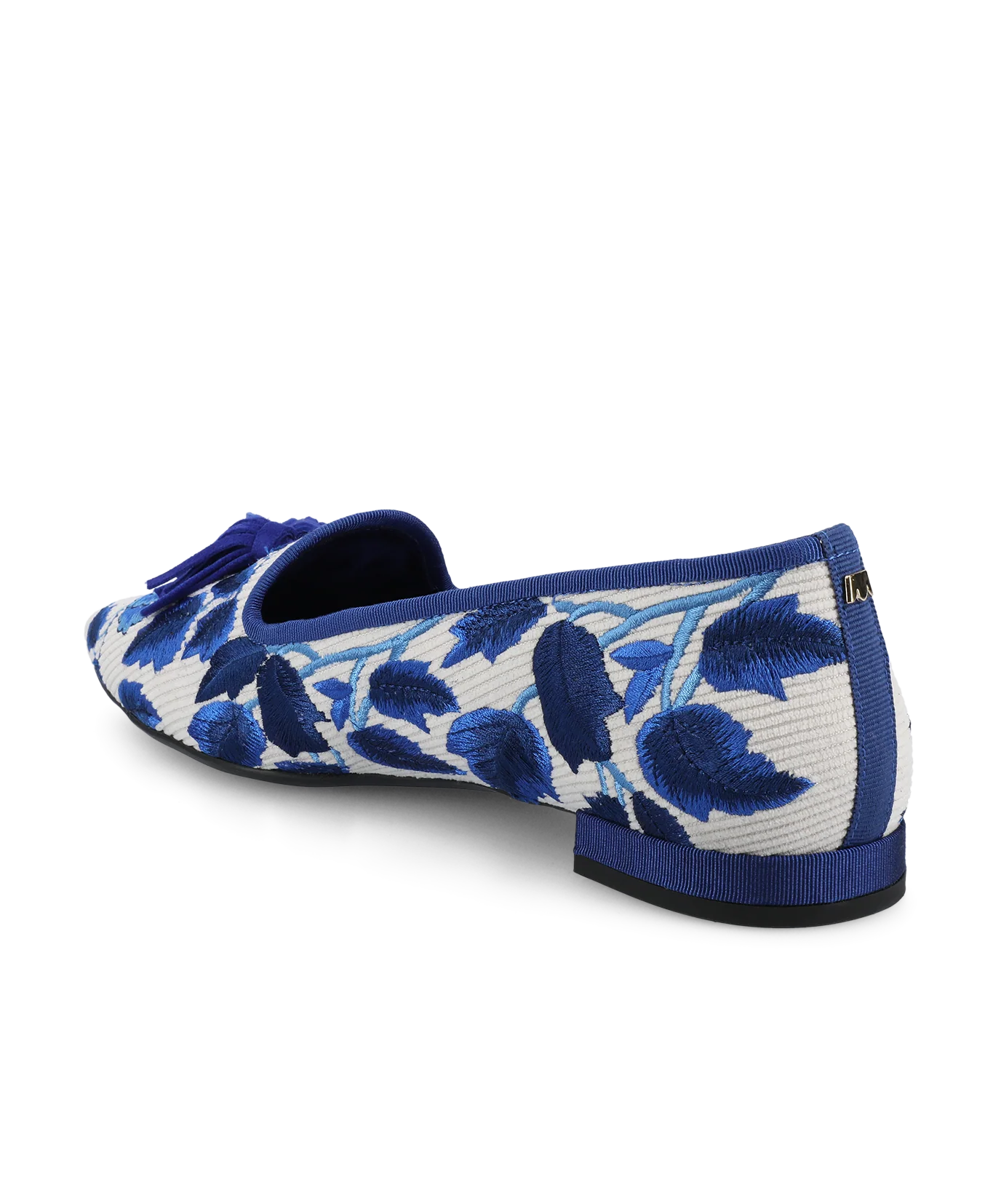 The Starfinch 15 Tassel - Empire Blue Teatime Embroidery - Image 4