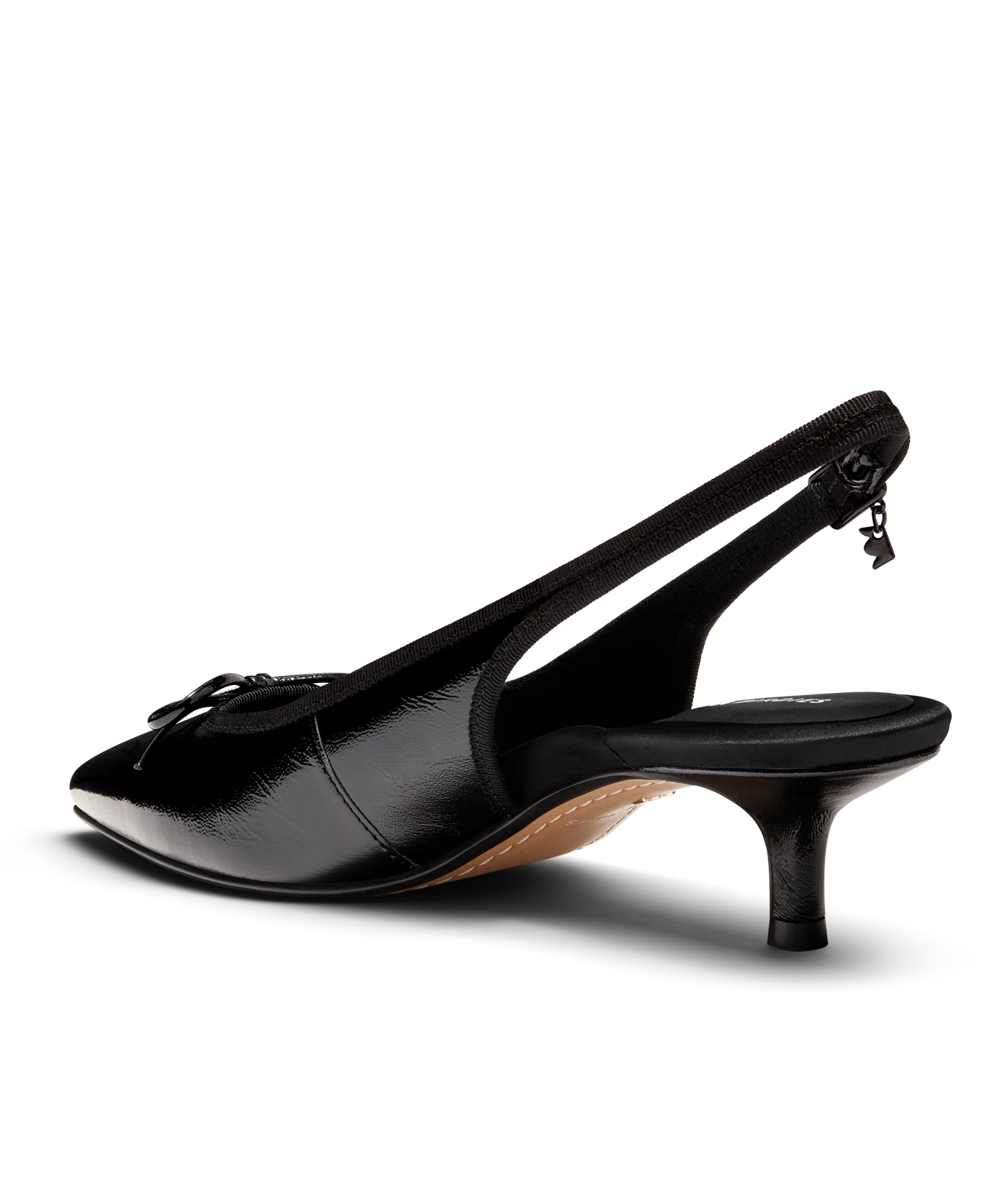 The Goldfinch Kitten Heel - Black Patent Leather - Image 5